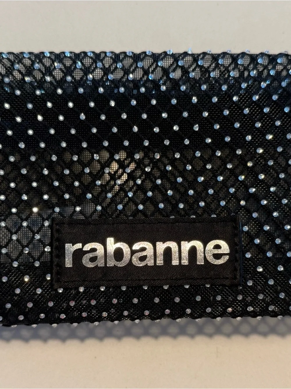 Rabanne Black Studded Cosmetic Pouch
